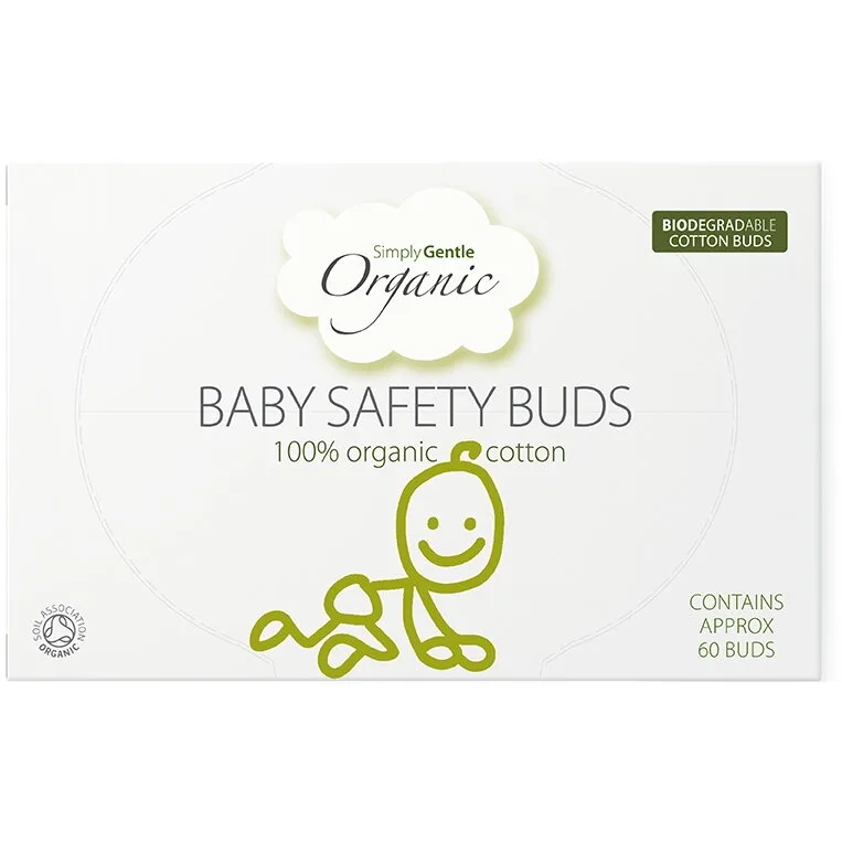 Betisoare de Urechi din Bumbac Organic cu Opritor pentru Bebelusi Simply Gentle Organic 60buc MACDONALD AND TAYLOR — preț și oferte