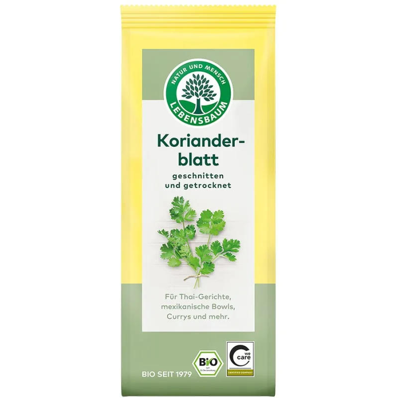 Coriandru Frunze Taiate si Uscate Ecologic/Bio 12.5g LEBENSBAUM — preț și oferte