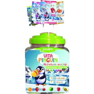 Acadele pentru Copii fara Zahar 6 Arome Vita Pinguin 100buc