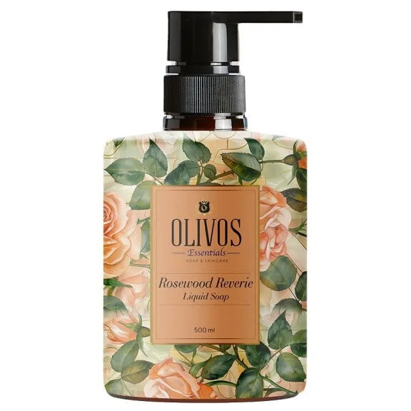 Sapun Lichid cu Parfum de Trandafir si Bujor Rosewood Reverie 500ml OLIVOS — preț și oferte