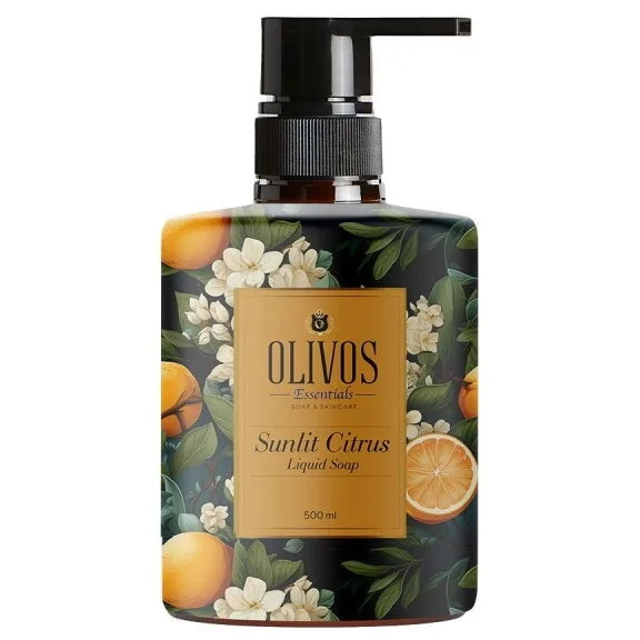 Sapun Lichid cu Parfum de Mandarina Sunlit Citrus 500ml OLIVOS — preț și oferte
