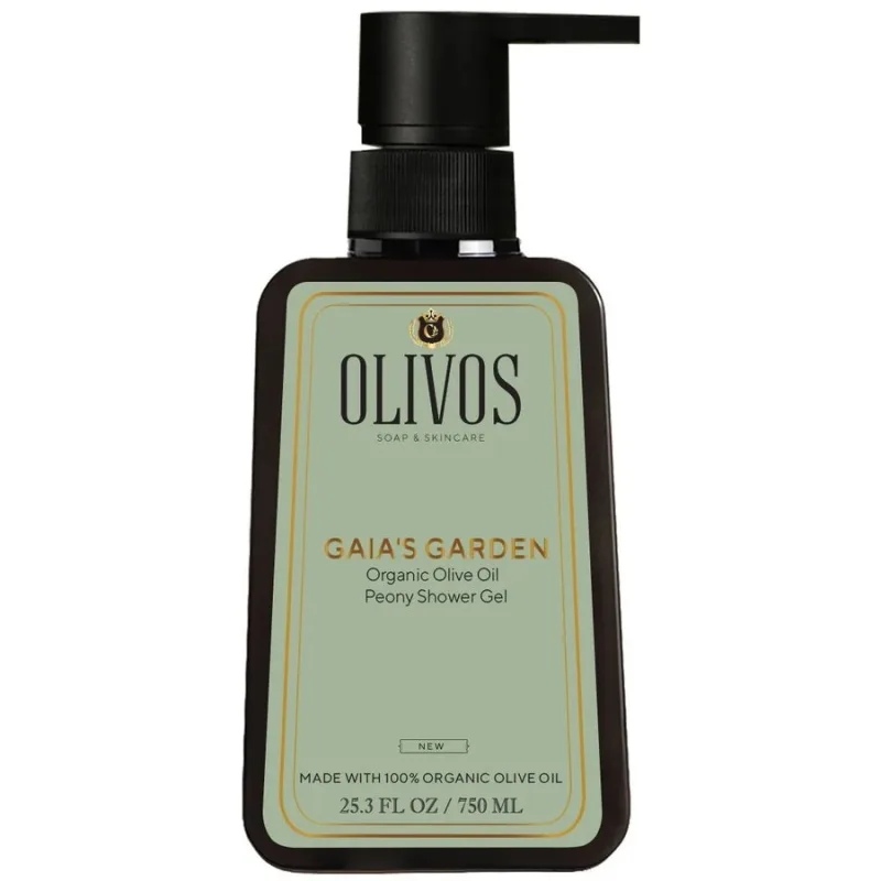 Gel de Dus cu Ulei de Masline si Parfum de Bujor Gaia's Garden 750ml OLIVOS — preț și oferte