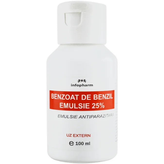 Benzoat de Benzil Emulsie 100ml infopharm — preț și oferte