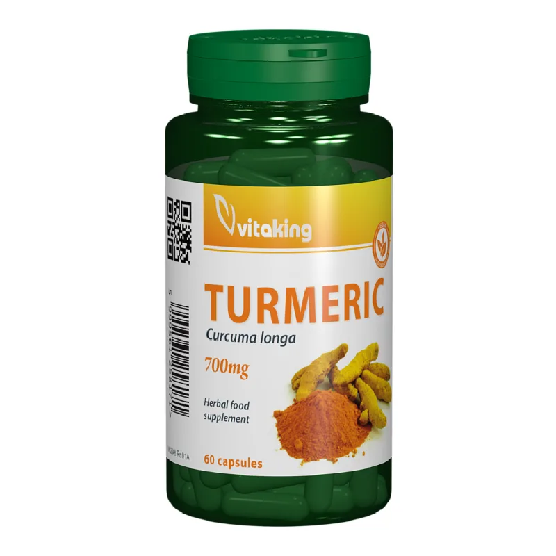 Turmeric 700 mg, 60 capsule, Vitaking — preț și oferte