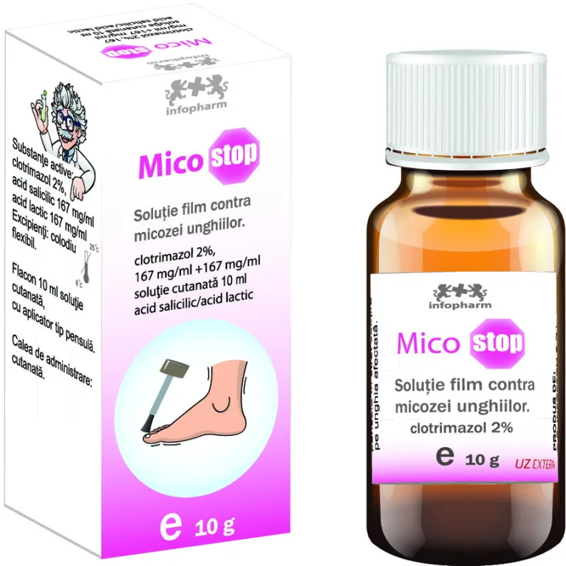 MicoStop Solutie Film Contra Micozei Unghiilor 10g infopharm — preț și oferte