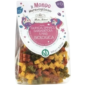 Paste Unicorni Tricolore cu Porumb, Sfecla, Spanac si Quinoa Ecologice/Bio 250g PASTA NATURA — preț și oferte