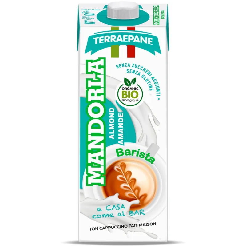Bautura Vegetala Barista din Orez si Migdale fara Gluten Ecologica/Bio 1L TERRAEPANE — preț și oferte