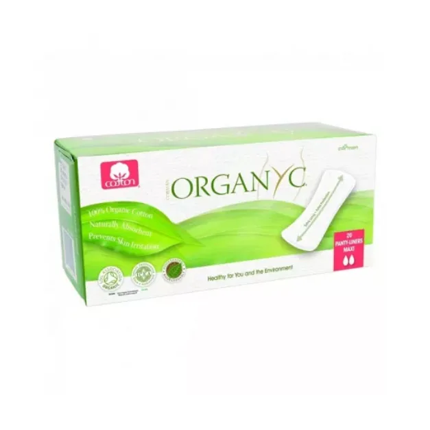Absorbante zilnice MAXI din bumbac organic, 20 bucati, Organyc — preț și oferte
