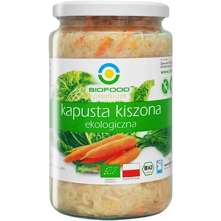 Varza Lactofermentata cu Morcovi Ecologica/Bio 700g BIOFOOD — preț și oferte