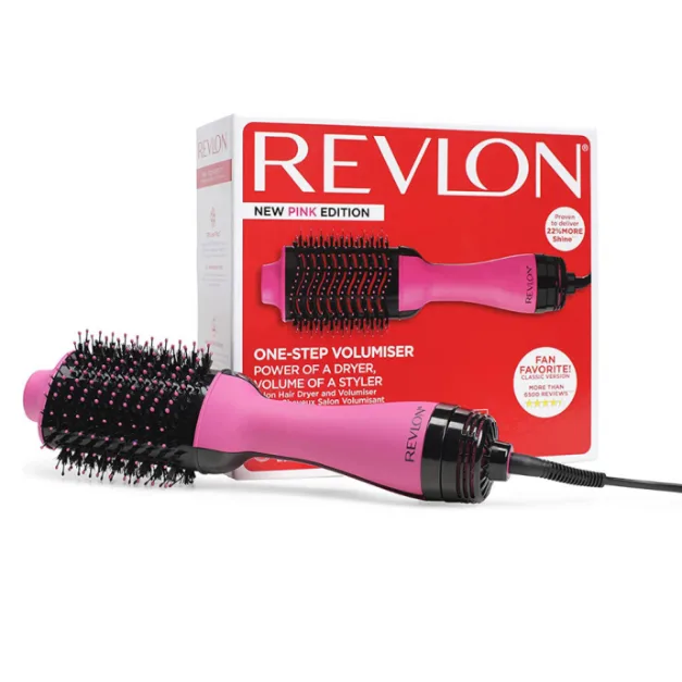 Perie electrica fixa One-Step Hair Dryer & Volumizer, roz, REVLON — preț și oferte
