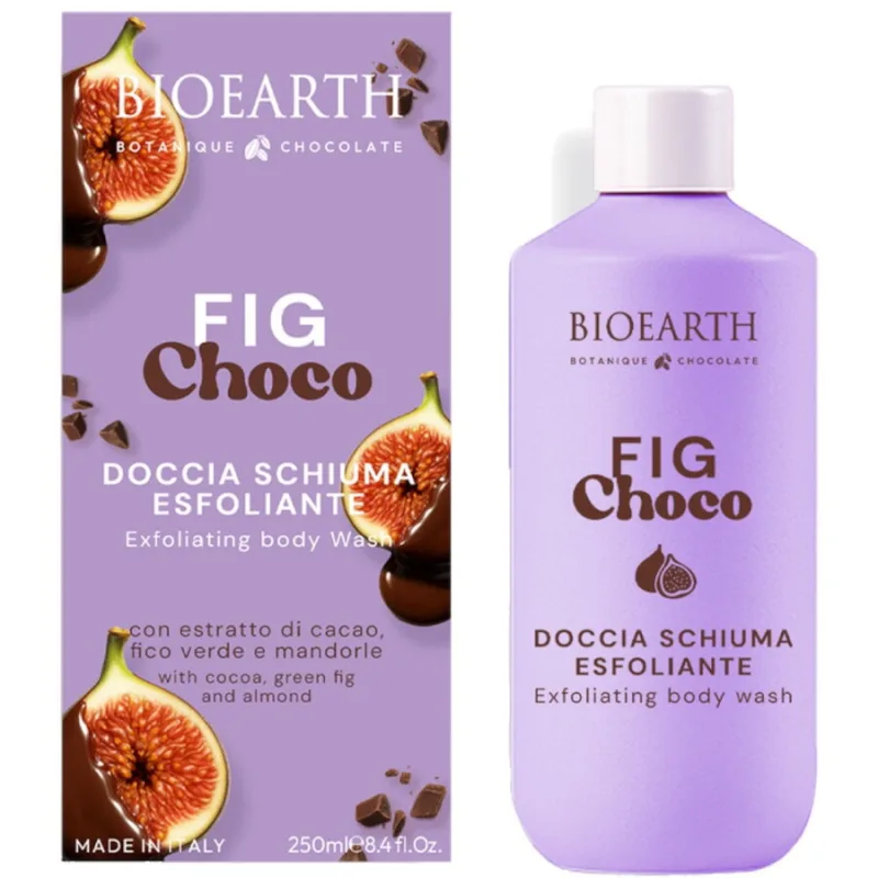 Gel de Dus Exfoliant cu Ciocolata si Smochine Fig Choco 250ml Bioearth — preț și oferte