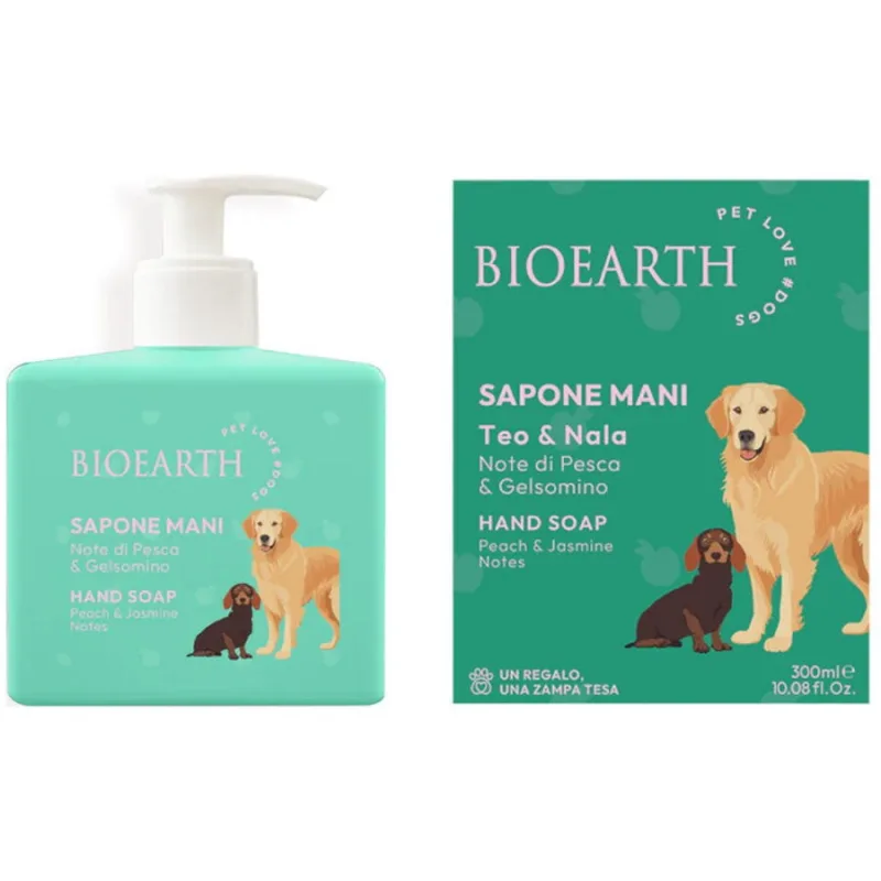 Sapun Lichid cu Piersica si Iasomie Teo si Nala Pet Love 300ml Bioearth — preț și oferte