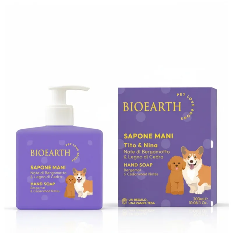 Sapun Lichid cu Cedru si Bergamota Tito si Nina Pet Love 300ml Bioearth — preț și oferte