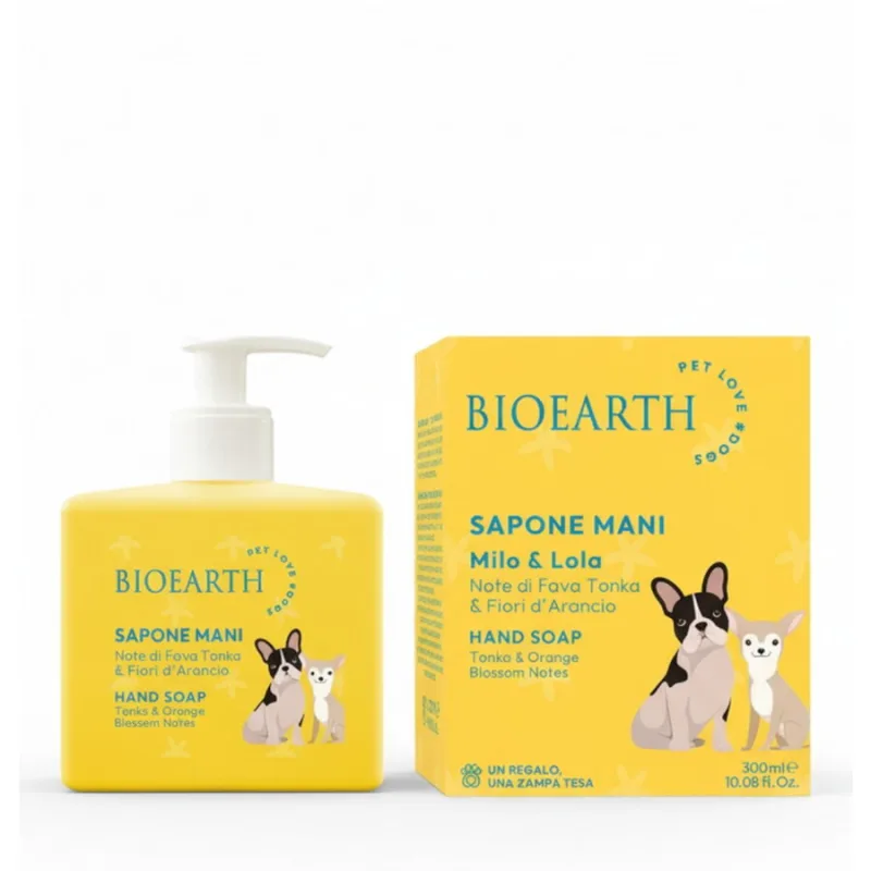 Sapun Lichid cu Tonka si Flori de Portocal Milo si Lola Pet Love 300ml Bioearth — preț și oferte