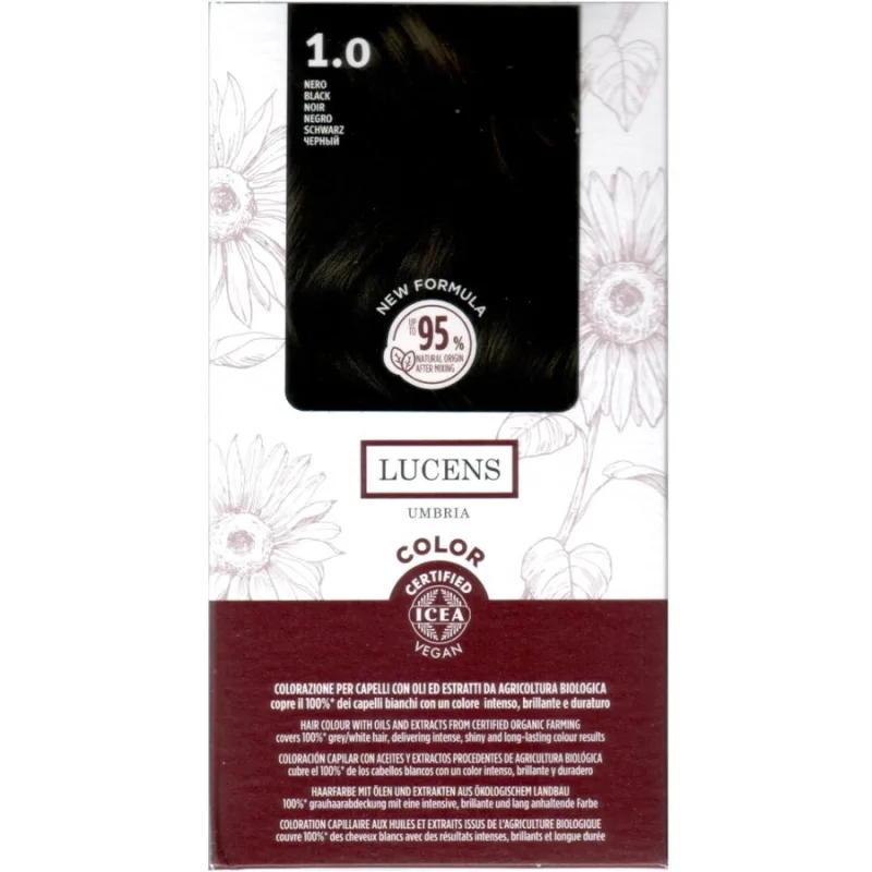 Vopsea de Par fara Amoniac Negru 1.0 50ml LUCENS UMBRIA — preț și oferte