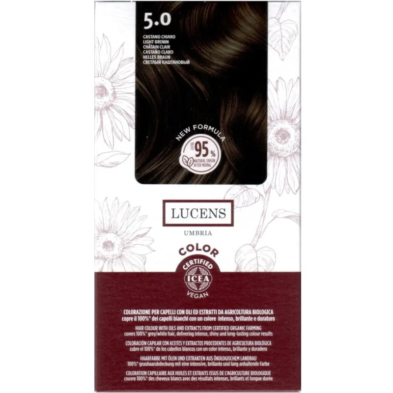 Vopsea de Par fara Amoniac Saten Deschis 5.0 50ml LUCENS UMBRIA — preț și oferte