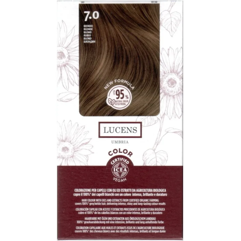 Vopsea de Par fara Amoniac Blond 7.0 50ml LUCENS UMBRIA — preț și oferte