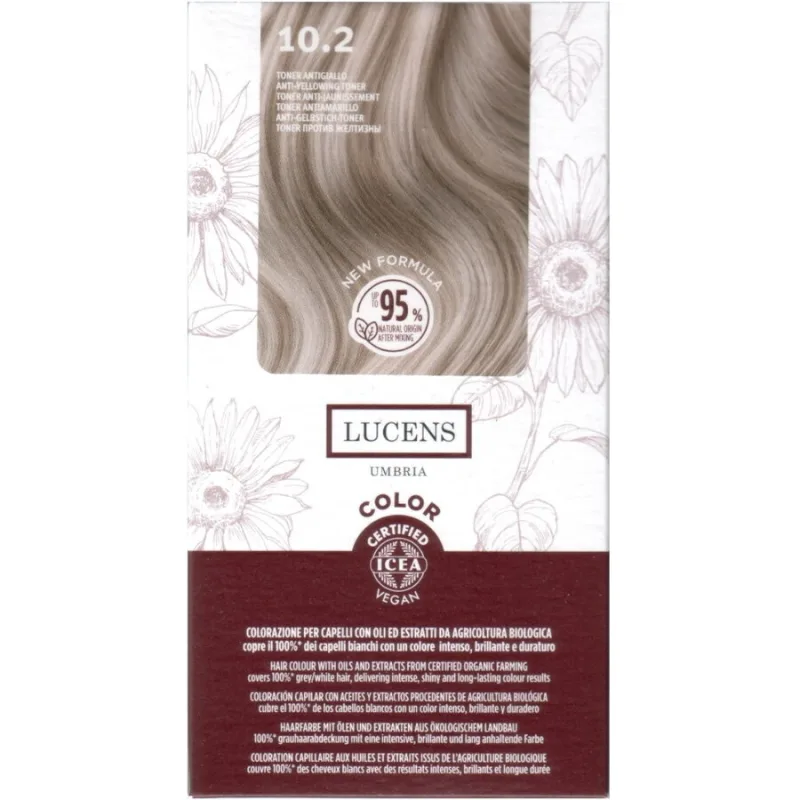 Vopsea de Par Toner Anti-Galben 10.2 50ml LUCENS UMBRIA — preț și oferte