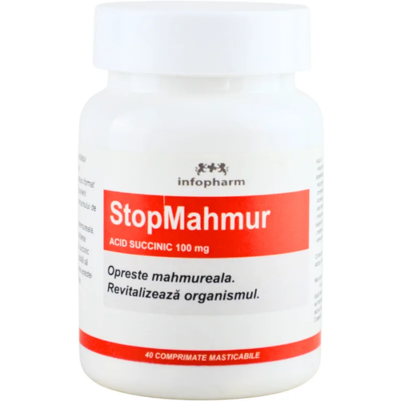 StopMahmur cu Acid Succinic 100mg 40cpr infopharm — preț și oferte