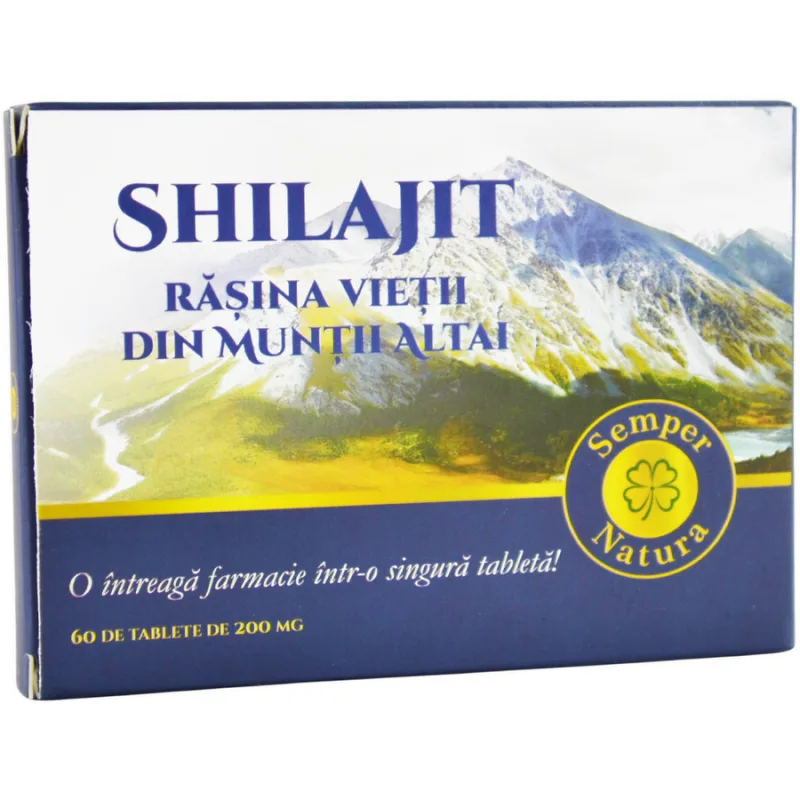Shilajit - Rasina Vietii din Muntii Altai 60tb SEMPER NATURA — preț și oferte