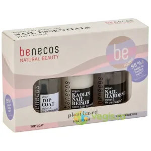 Set Lacuri de Unghii Naturale 20-Free Plant Based Nail Essentials 3x5ml