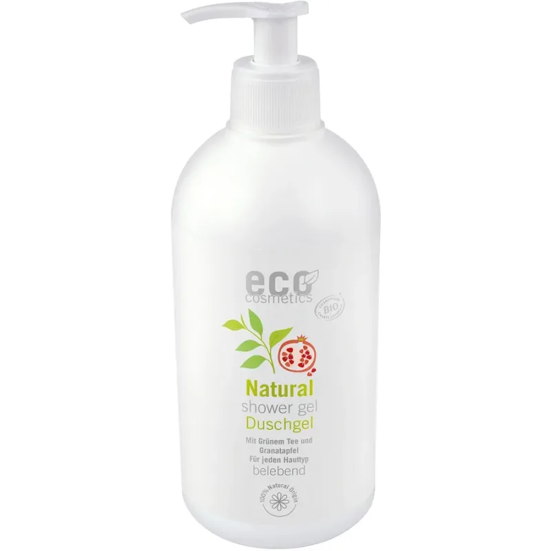 Gel de Dus Natural cu Rodie si Ceai Verde Family Size 500ml ECO COSMETICS — preț și oferte