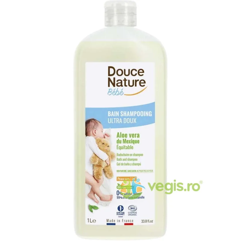 Sampon si Gel de Dus Bio Ultradelicat pentru Bebelusi 1L DOUCE NATURE — preț și oferte