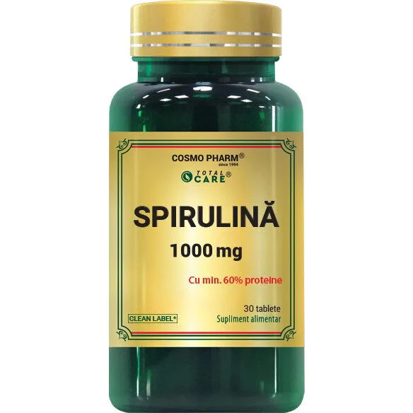 Spirulina 1000mg 30tb COSMO PHARM — preț și oferte