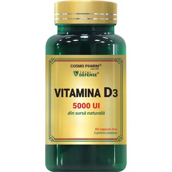 Vitamina D3 5000UI 60cps COSMO PHARM — preț și oferte