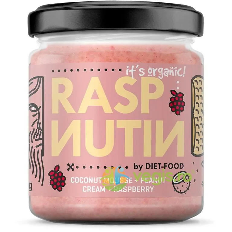Crema de Arahide cu Zmeura Raspnutin Ecologica/Bio 200g — preț și oferte