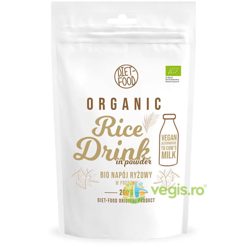 Bautura Pulbere din Orez Ecologica/Bio 200g DIET FOOD — preț și oferte