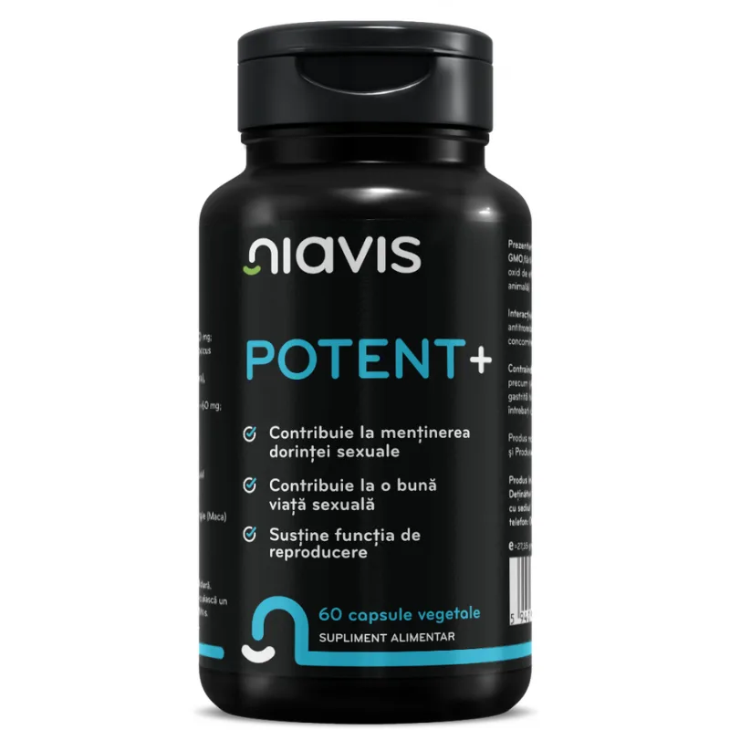 Potent Plus 60cps vegetale NIAVIS — preț și oferte