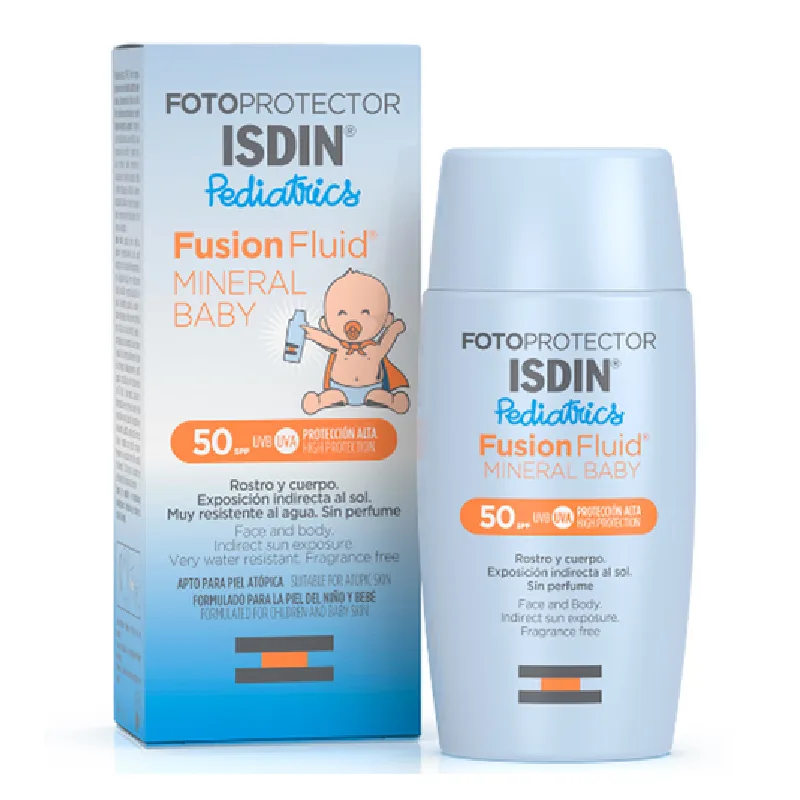 Fluid protectie solara copii SPF50, Fotoprotector Pediatrics Fusion, 50ml, Isdin — preț și oferte