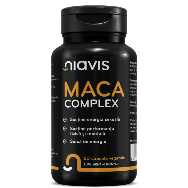 Maca Complex 60cps vegetale NIAVIS — preț și oferte
