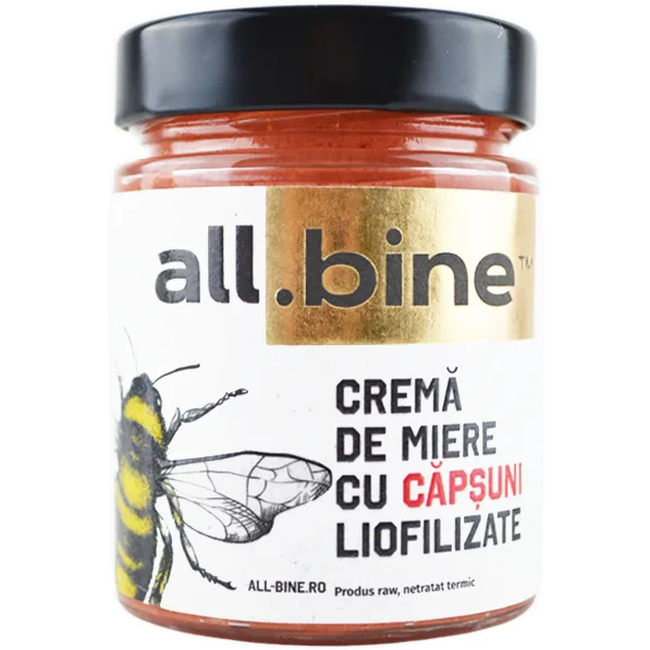Crema de Miere cu Capsuni Liofilizate 300g — preț și oferte