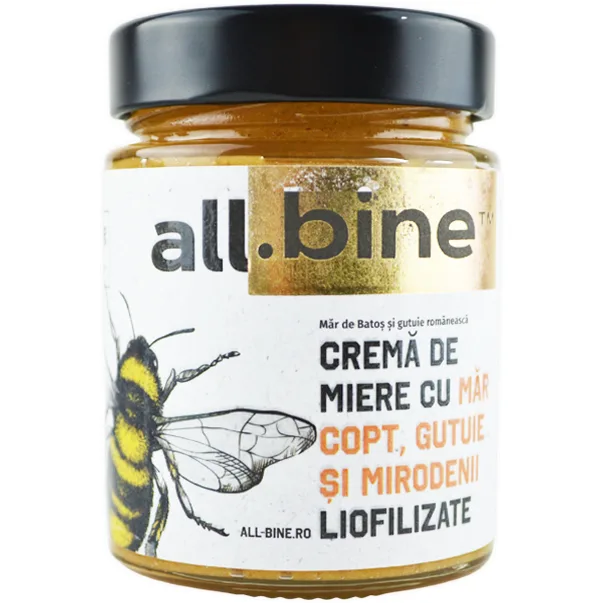 Crema de Miere cu Mar Copt, Gutuie si Mirodenii Liofilizate 300g — preț și oferte
