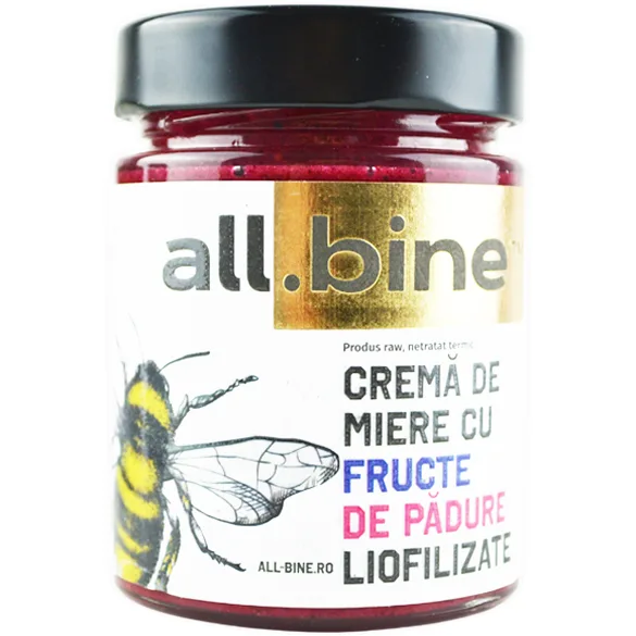 Crema de Miere cu Fructe de Padure Liofilizate 300g — preț și oferte