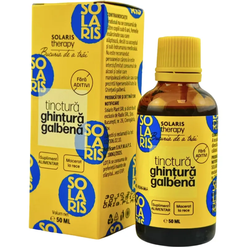 Tinctura de Ghintura Galbena 50ml SOLARIS — preț și oferte