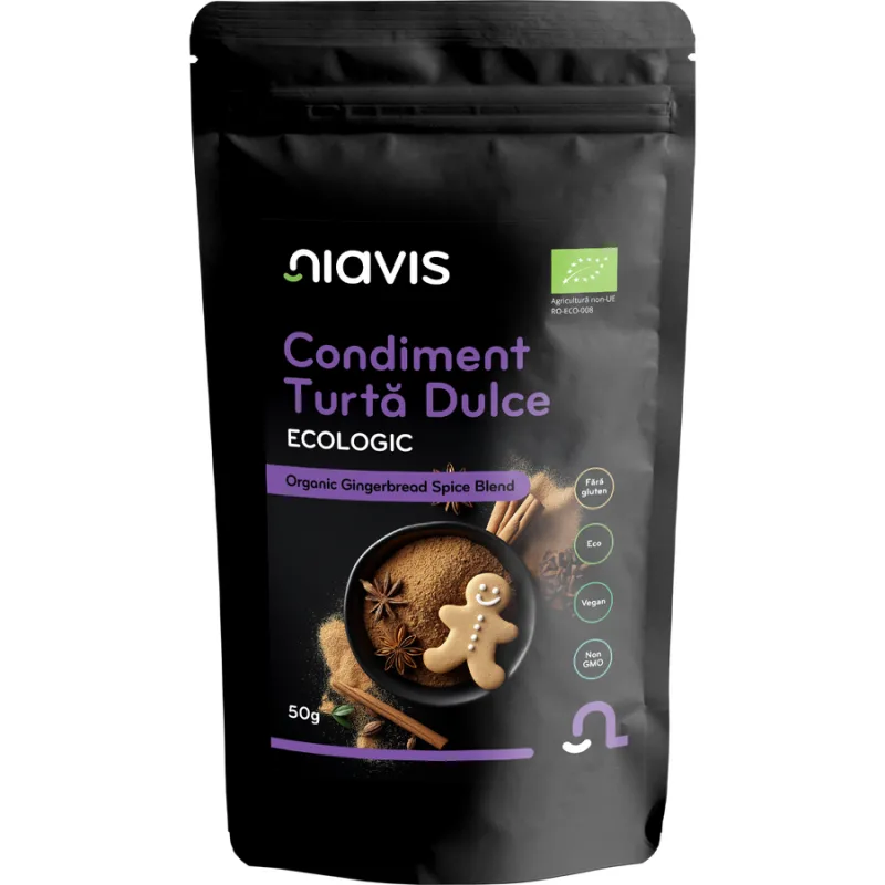 Condiment Turta Dulce fara Gluten Ecologic/Bio 50g NIAVIS — preț și oferte