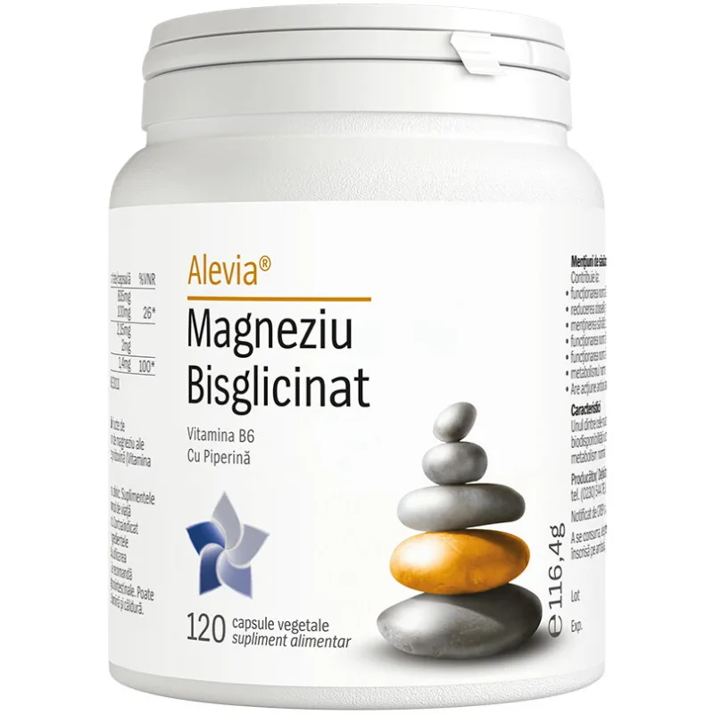 Magneziu Bisglicinat 120cps vegetale ALEVIA — preț și oferte