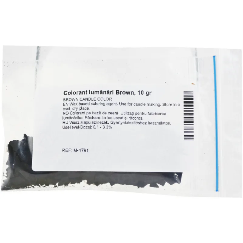 Colorant pe Baza de Ceara pentru Lumanari Brown 10g MAYAM — preț și oferte