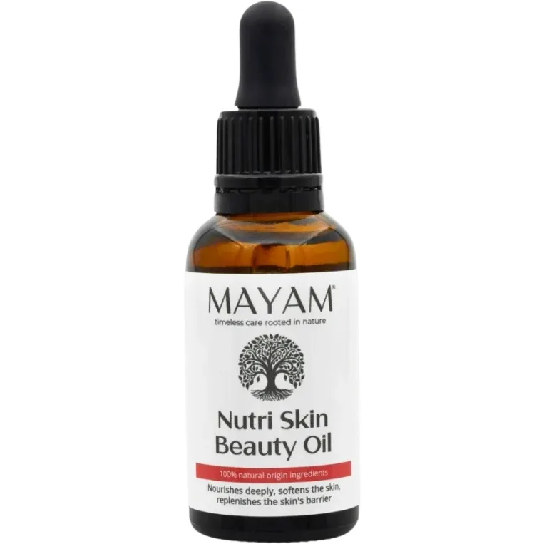 Ulei Facial Nutritiv cu Ulei de Argan, Samburi de Cirese si Armurariu 30ml MAYAM — preț și oferte