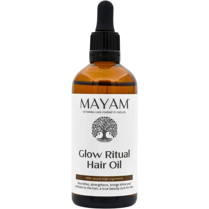 Ulei de Par Nutritiv si Revitalizant cu Ulei de Ricin, Cocos si Amla Glow Ritual 100ml MAYAM — preț și oferte
