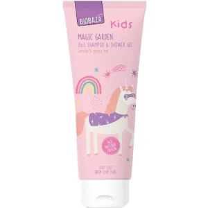 Sampon si Gel de Dus pentru Copii cu Vanilie si Ceai Verde Magic Garden 250ml