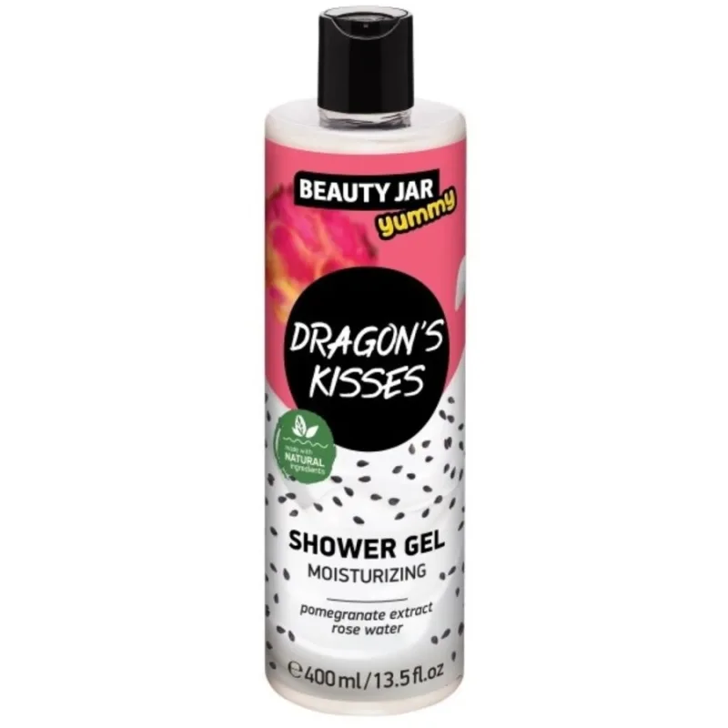 Gel de Dus Hidratant cu Extract de Rodie si Apa de Trandafir Dragon's Kisses 400ml BEAUTY JAR — preț și oferte