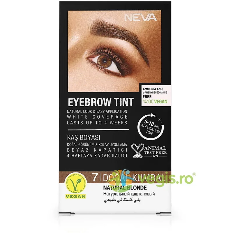Vopsea Permanenta pentru Sprancene Blond Natural fara Amoniac 30ml NEVA — preț și oferte