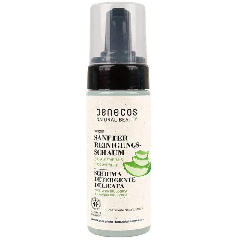 Spuma de Curatare Delicata cu Aloe Vera si Lavanda Bio 150ml BENECOS — preț și oferte