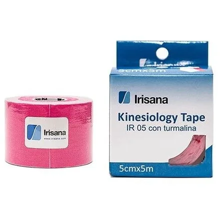 Bandaj Kinesio Elastic Adeziv cu Turmalina Rola Roz 5m IRISANA — preț și oferte