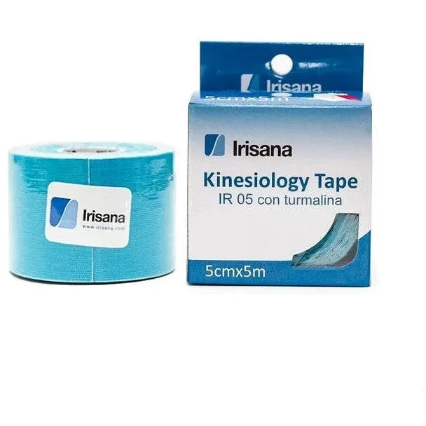 Bandaj Kinesio Elastic Adeziv cu Turmalina Rola Bleu 5m IRISANA — preț și oferte