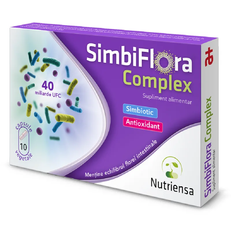SimbiFlora Complex, 10 capsule vegetale, Antibiotice SA — preț și oferte